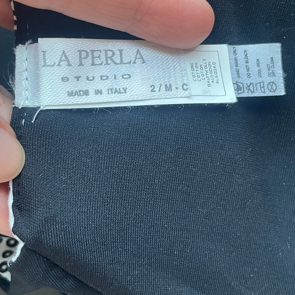 La Perla Black and White Bra with Adjustable Straps - Picture 3 of 3